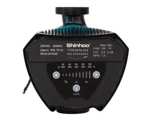 Насос циркуляционный ээ Shinhoo MEGA 40-10F, фланцевый 220В Насос циркуляционный ээ Shinhoo MEGA 40-10F, фланцевый 220В