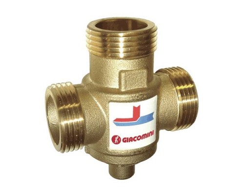 Клапан смесит д/твердотоп котл Ду25 р/р лат Ру10 Kvs3.2 60С Giacomini R157AY053