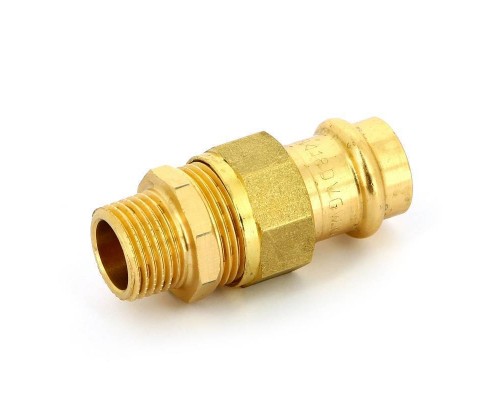 Муфта пресс-Н IBP 18 х 1/2" с разъемным соединением бронза Муфта пресс-Н IBP 18 х 1/2" с разъемным соединением бронза