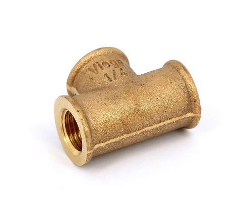 Тройник В бронза VIEGA 1/4" Тройник В бронза VIEGA 1/4"