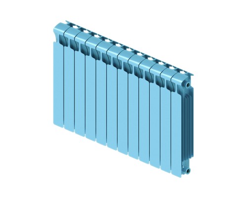 Rifar Monolit 500 12 секций, боковое подключение (сапфир)