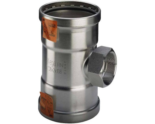 Тройник пресс-В нержавеющая сталь Sanpress Inox VIEGA 76х2"х76