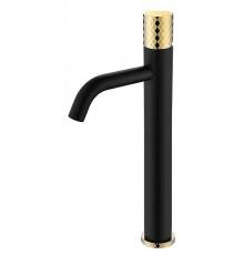 Boheme Stick Смеситель для раковины высокий, цвет: Black Diamond Gold 122-BG