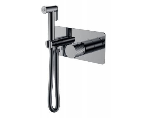 Boheme Stick Diamond Гигиенический душ со смесителем и встраиваемой частью, цвет: shine gun metall 127-SGM Boheme Stick Diamond Гигиенический душ со смесителем и встраиваемой частью, цвет: shine gun metall 127-SGM