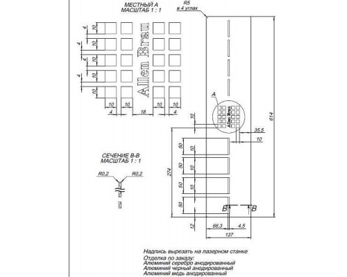 Allen Brau Infinity Накладка для сифона 61,4x13,7 см, цвет: черный 8.210N5-BBA