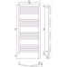 Сунержа Богема 3.0 Полотенцесушитель электр. 50x120h, прав., цвет: темн. титан муар 15-5803-1250