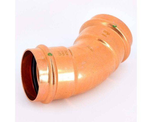 Угол пресс 45" медь Profipress VIEGA 54