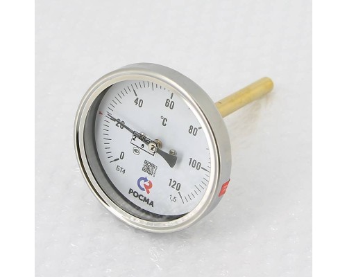 Термометр Росма БТ- 41.211 80/100 (1/2", 0-120'С, 1,5)