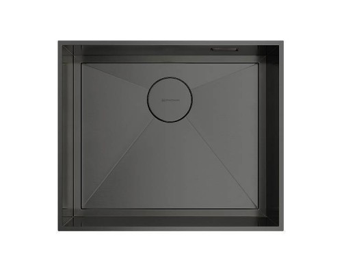 Omoikiri Kasen 53-26-INT-GM Кухонная мойка нерж. сталь 53x46 см, цвет: вороненая сталь 4993496