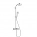 Душевая система HansGrohe HG Crometta 160 1jet Showerpipe с термостатом белый/хром
