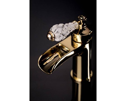 Boheme Vogue Crystal Смеситель для раковины, цвет: золото глянцевое 211-CRST Boheme Vogue Crystal Смеситель для раковины, цвет: золото глянцевое 211-CRST