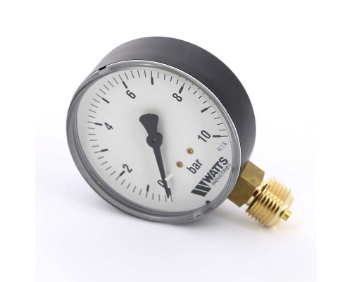 Манометр радиальный F+R200 WATTS Ind 1/2" 80 мм 10 бар
