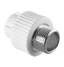 Муфта TEBO PP-R комбинированная 90х3", НР, под ключ