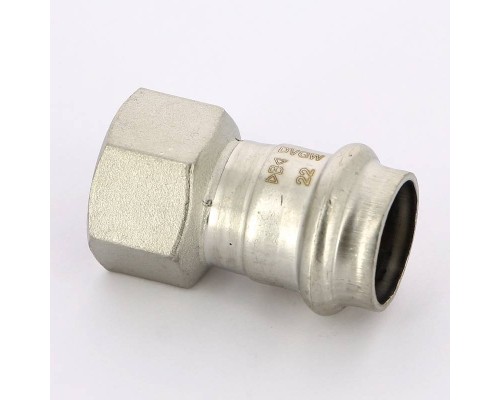 Муфта В-пресс IBP 22 x 3/4" нерж.сталь Муфта В-пресс IBP 22 x 3/4" нерж.сталь