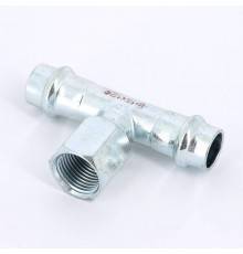 Тройник пресс-В IBP 15 х 1/2" х 15 оцинк. сталь