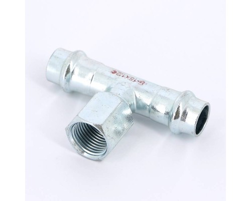 Тройник пресс-В IBP 15 х 1/2" х 15 оцинк. сталь