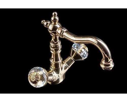 Boheme Flora Смеситель для раковины высокий, цвет: золото глянцевое 292-FL