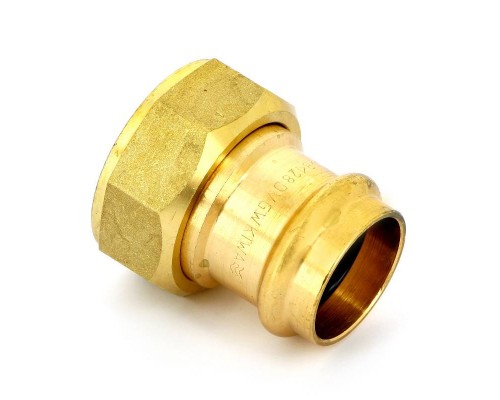 Муфта пресс IBP 28 х 1 1/4" с накидной гайкой бронза Муфта пресс IBP 28 х 1 1/4" с накидной гайкой бронза