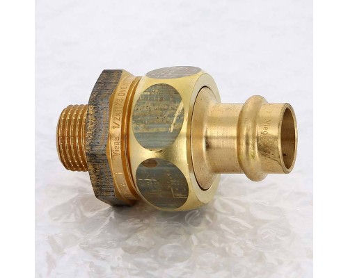 Муфта разъемная пресс-Н плоская прокладка бронза Profipress G VIEGA 18x1/2"