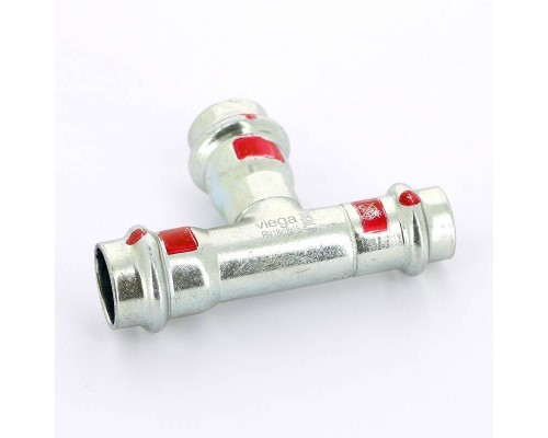 Тройник пресс Prestabo Viega 18х18х15 оцинк.сталь SC-Contur