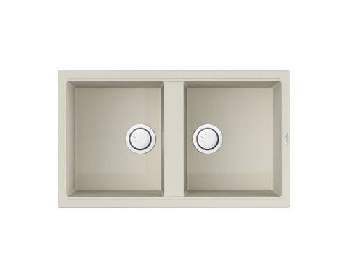 Omoikiri Kitagawa 86-2-WH Кухонная мойка Artceramic 86x51 см, цвет: белый 4993806