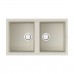Omoikiri Kitagawa 86-2-WH Кухонная мойка Artceramic 86x51 см, цвет: белый 4993806