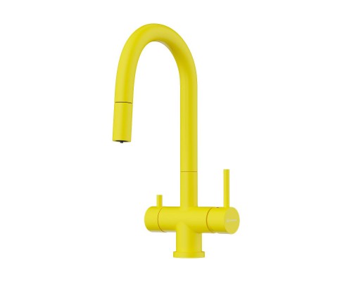Omoikiri Akita-S-SL Смеситель для кухни с выдв. изливом и подкл. фильтра, Sicilian Lemon 4994440