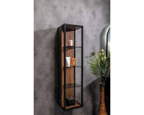 Armadi Art Loft Шкаф-пенал подвесной 26,5х30х120h см, цвет: темное дерево 896-D Armadi Art Loft Шкаф-пенал подвесной 26,5х30х120h см, цвет: темное дерево 896-D