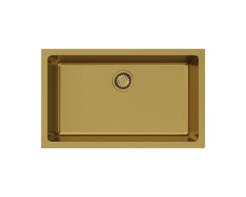 Omoikiri Okinoshima 76-U/I-G Matt Кухонная мойка Natceramic 76x46 см, цвет: золото 4993169