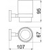 Allen Brau Priority Стакан подвесной 6,7x10,7x9,5h см, цвет: графит браш 6.31002-MG