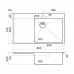 Omoikiri Akisame 86-R Side-IN Кухонная мойка нерж. сталь 86x51 см, цвет: нержавеющая сталь 4997042
