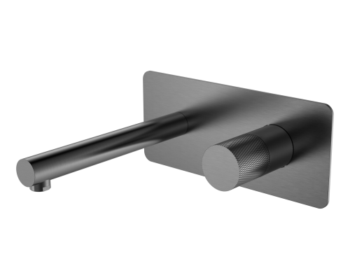 Boheme Stick Смеситель для раковины встраиваемый, внутренняя часть, излив 18,5 см, цвет: графит 125-GM.2