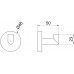 Allen Brau Priority Крючок подвесной 4,8x5x4,8h см, цвет: графит браш 6.31001-MG