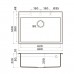 Omoikiri Taki 54-U/IF-GB Кухонная мойка нерж. сталь 54x44 см, цвет: графит 4997019