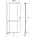 Allen Brau Infinity Полотенцесушитель электрический 44x6,6x120h см, цвет: черный 00305020