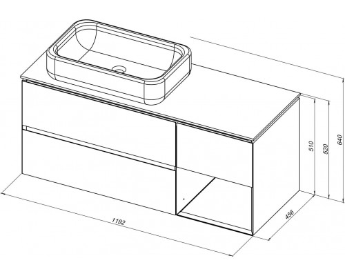 Allen Brau Infinity Тумба под раковину 119,2x45,6x51h см, цвет: дуб 1.21005.NO Allen Brau Infinity Тумба под раковину 119,2x45,6x51h см, цвет: дуб 1.21005.NO