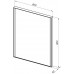 Allen Brau Infinity Зеркало подвесное прямоугольное с подсветкой 60x80 см, цвет: белый 1.21018.WT
