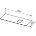 Allen Brau Infinity Столешница 120x46x1h см, цвет: белый 1.21014.M