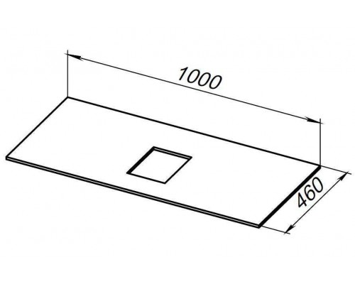 Allen Brau Infinity Столешница 100x46x1h см, цвет: белый 1.21012.ST Allen Brau Infinity Столешница 100x46x1h см, цвет: белый 1.21012.ST