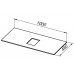 Allen Brau Infinity Столешница 100x46x1h см, цвет: белый 1.21012.ST