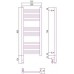 Сунержа Богема 3.0 Полотенцесушитель электрический 30x80h, лев., цвет: состар. бронза 05-5804-8030