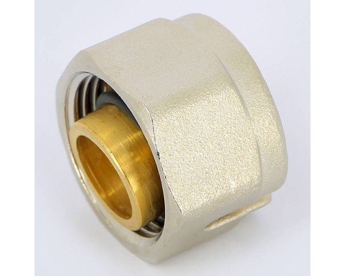 Соединитель для PEX-трубы обжим EMMETI 20х2,8(М24х19)