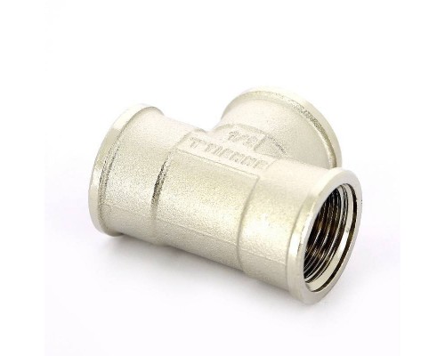 Тройник В никелированный TIEMME 1/2" Тройник В никелированный TIEMME 1/2"