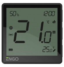 Термостат Salus ENGO One комнатный встраиваемый программ. с дисплеем датчик влажности WiFi / Zigbee черный