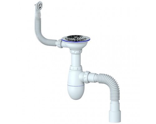 Сифон мойки бут г/пер 3 1/2"x40 гофр 40х40/50 нерж/сетка Unicorn В426P Сифон мойки бут г/пер 3 1/2"x40 гофр 40х40/50 нерж/сетка Unicorn В426P