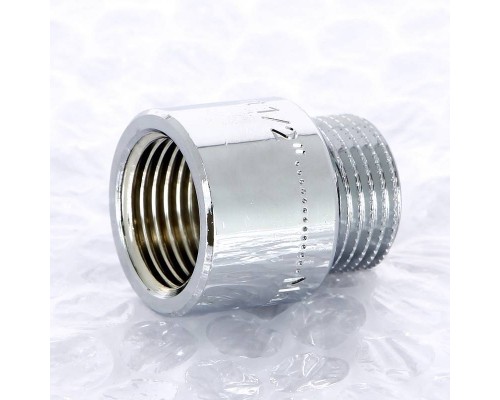 Удлинитель НВ хромированный UNI-FITT 1/2"x20мм Удлинитель НВ хромированный UNI-FITT 1/2"x20мм