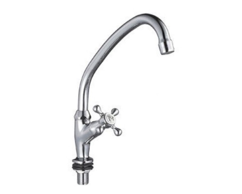 Смеситель МИРАЖ д/кухни 1/2" кер "одна вода" TYE-1095 крест TYK 1014