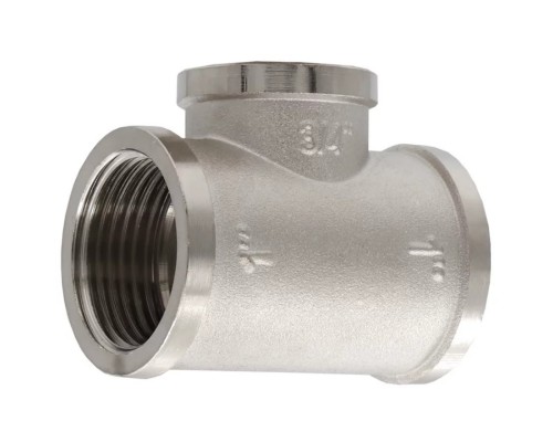 Тройник VIEIR ВВВ 1"х3/4"х1" тяж.никел. TFN545-Z