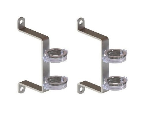 Крепеж Прокситерм П-образный для коллекторов серии GSK/GK из нержавеющей стали KRS-01, комплект 2 шт