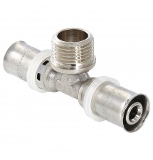 Пресс-тройник с НР 32*3/4"наружняя резьба (Valtec) VTm.233